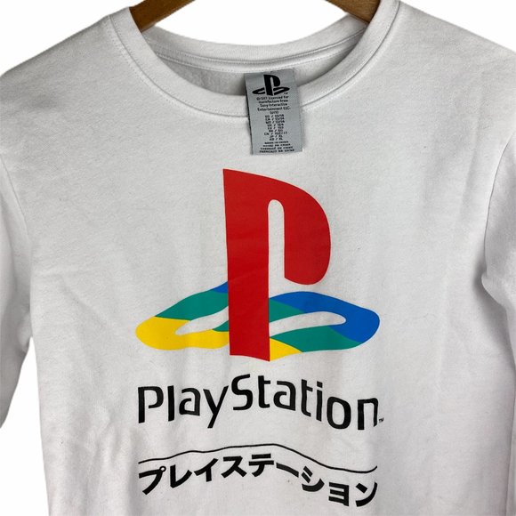 SONY PLAYSTATION Women's White Crew Neck Sweater S - Picture 2 of 3